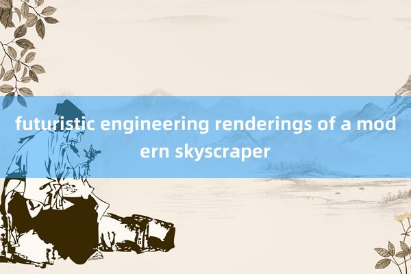 futuristic engineering renderings of a modern skyscraper